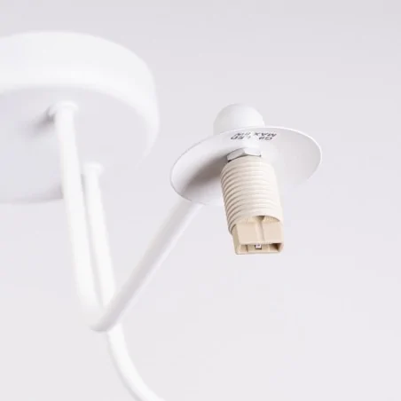 Oswietlenie-sufitowe - żyrandol białe kule lampa sufitowa do salonu 3 ramiona astral 3 sollux sl.1659 