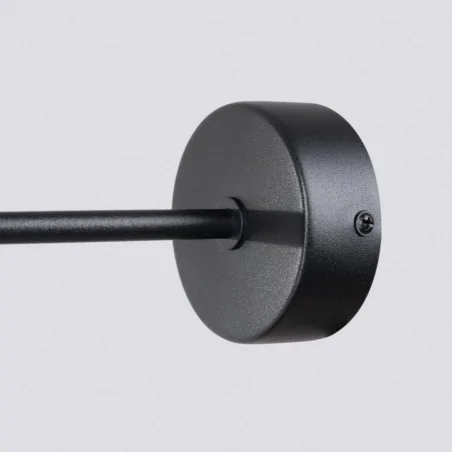 Kinkiety-do-salonu - kinkiet lampa ścienna biała kula z czarnym ramieniem astral 1sollux sl.1661 