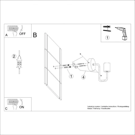 Kinkiety-do-salonu - kinkiet timbo biały lampa ścienna drewniana skandynawska sollux sl.1664 