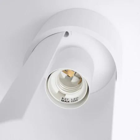 Oswietlenie-sufitowe - plafon biała tuba sufitowa na żarówkę e27flash biały sollux sl.1673 