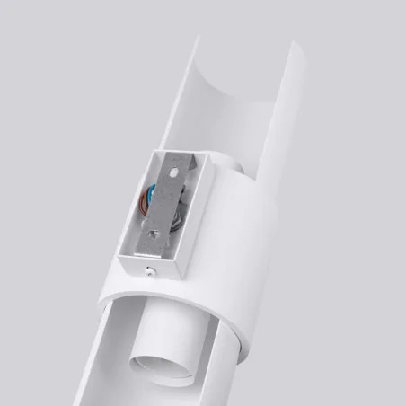 Kinkiety-do-salonu - kinkiet na 2 żarówki e27 lampa na ścianę tuba biała flash 2  sollux sl.1674 