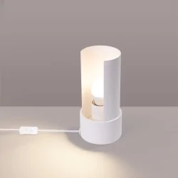 Lampki-biurkowe - lampa biurkowa flash biała sollux sl.1675 
