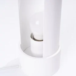 Lampki-biurkowe - lampa biurkowa flash biała sollux sl.1675 