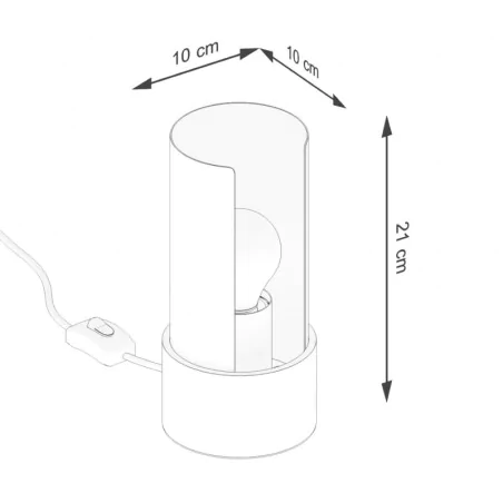 Lampki-biurkowe - lampa biurkowa flash biała sollux sl.1675 