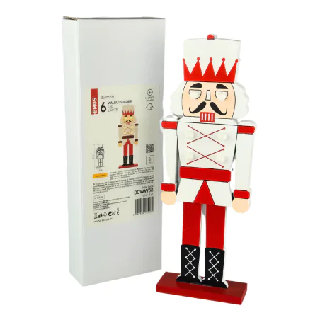 Dekoracje-swiateczne-led - dekoracja świąteczna led drewniany dziadek do orzechów dcww38 emos 