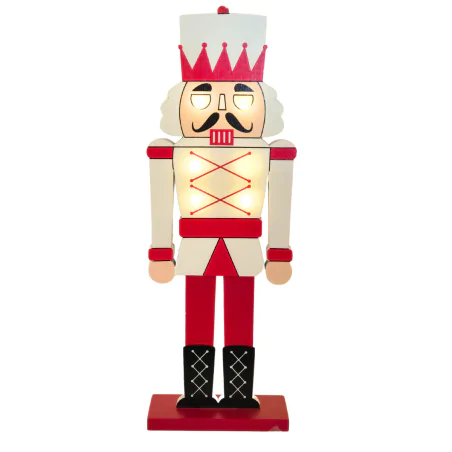 Dekoracje-swiateczne-led - dekoracja świąteczna led drewniany dziadek do orzechów 