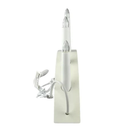 Dekoracje-swiateczne-led - dekoracja bożonarodzeniowa świecznik na 5 świec biały do prądu 