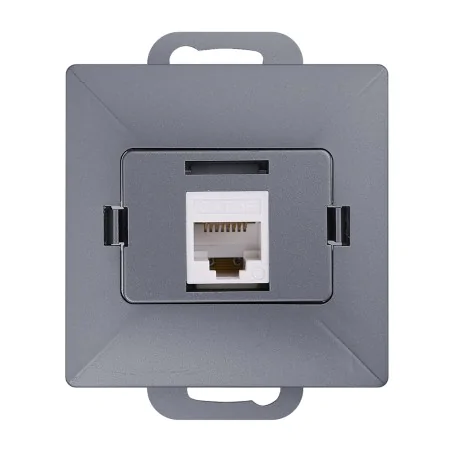 Gniazda-komputerowe - gniazdo komputerowe pojedyncze rj45 kat.5 niekranowane antracyt perła 9000269 abex 