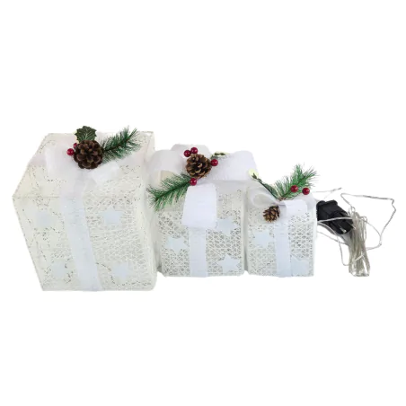 Dekoracje-swiateczne-led - dekoracja świąteczna w formie prezentów z ciepłym światłem dcfc27 emos 