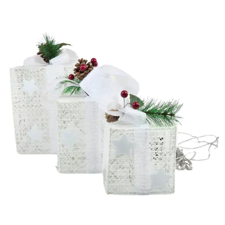 Dekoracje-swiateczne-led - dekoracja świąteczna w formie prezentów z ciepłym światłem dcfc27 emos 