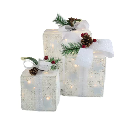Dekoracje-swiateczne-led - dekoracja świąteczna w formie prezentów z ciepłym światłem dcfc27 emos 