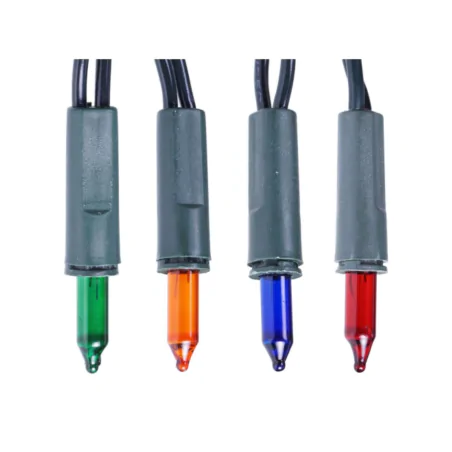 Oswietlenie-choinkowe - światełka choinkowe żarówkowe kolorowe 100szt do wewnątrz rum-lux 