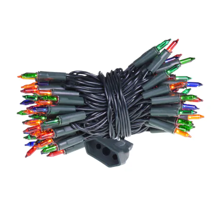 Oswietlenie-choinkowe - światełka choinkowe żarówkowe kolorowe 100szt do wewnątrz rum-lux 