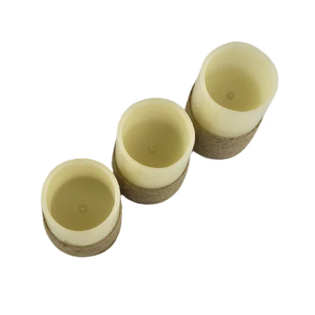 Dekoracje-swiateczne-led - dekoracja świąteczna 3 świeczki led na baterie sterowane pilotem 