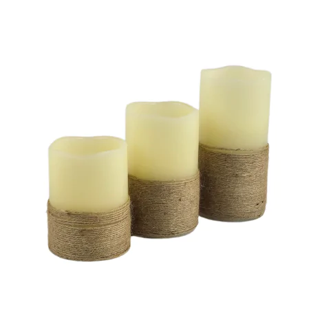 Dekoracje-swiateczne-led - dekoracja świąteczna 3 świeczki led na baterie sterowane pilotem 