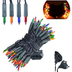 Oswietlenie-choinkowe - światełka choinkowe żarówkowe kolorowe 100szt do wewnątrz rum-lux