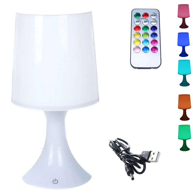 Lampki-nocne - lampka nocna led biała z kolorowym światłem na pilota sl-1 firmy RUM-LUX w cenie 54,90 zł. Gwarantowana dostawa w ciągu 24h.  Lampki-nocne - lampka nocna led biała z kolorowym światłem na pilota sl-1 firmy RUM-LUX