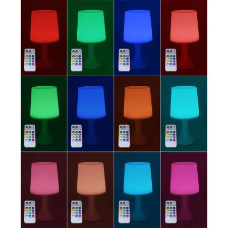 Lampki-nocne - lampka nocna led biała z kolorowym światłem na pilota sl-1  Lampki-nocne - lampka nocna led biała z kolorowym światłem na pilota sl-1