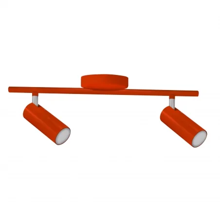 Lampy-sufitowe - listwa ledowa spot podwójna pomarańczowa 2x4,5w 3000k gavi polux 