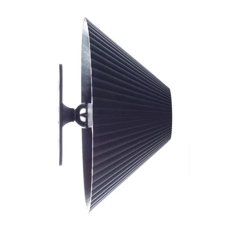 Lampki-nocne - lampa na ścianę sufit i biurko 3w1 czarna z ryflowanym kloszem sl-2 