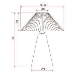 Lampki-nocne - lampa na ścianę sufit i biurko 3w1 czarna z ryflowanym kloszem sl-2 