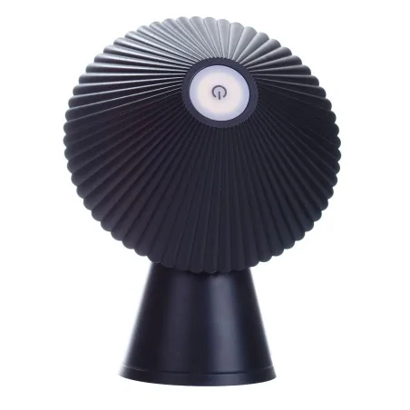 Lampki-nocne - lampa na ścianę sufit i biurko 3w1 czarna z ryflowanym kloszem sl-2 