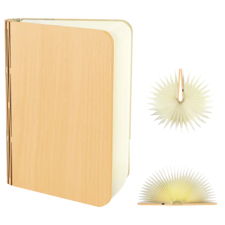 Lampki-biurkowe - lampka na biurko led w kształcie książki z delikatnym światłem album 