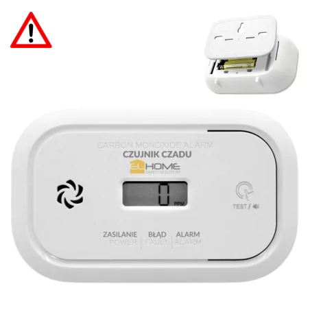 Czujniki-czadu - czujnik czadu detektor tlenku węgla co na baterie eura 