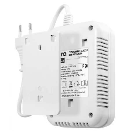 Czujniki-gazu - czujnik gazu ziemnego detektor do kuchenki gazowej przewodowy eura 