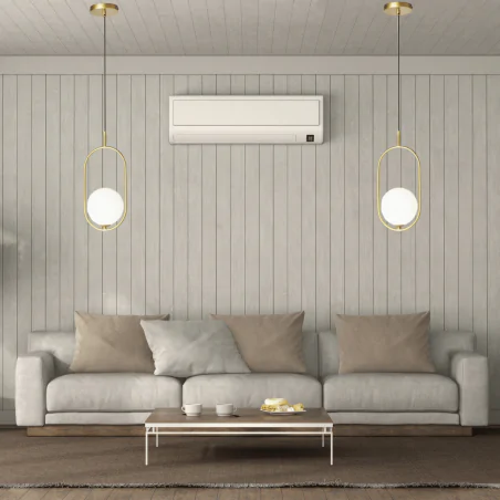 Lampy-sufitowe - lampa sufitowa wisząca biała kula z metalową konstrukcją cordel 31-73457 candellux 