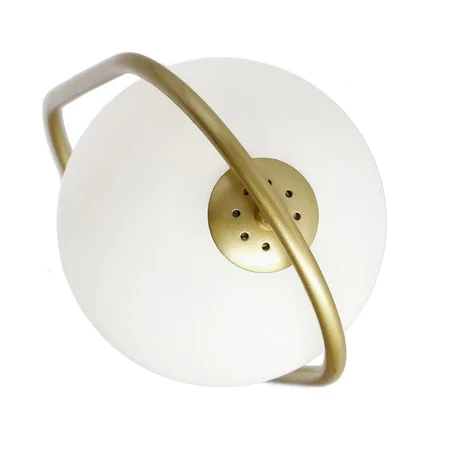 Lampy-sufitowe - lampa sufitowa wisząca biała kula z metalową konstrukcją cordel 31-73457 candellux 