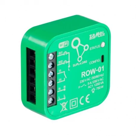 Sterowniki-i-odbiorniki - odbiornik wi-fi jednokanałowy dopuszkowy row-01 supla zamel 