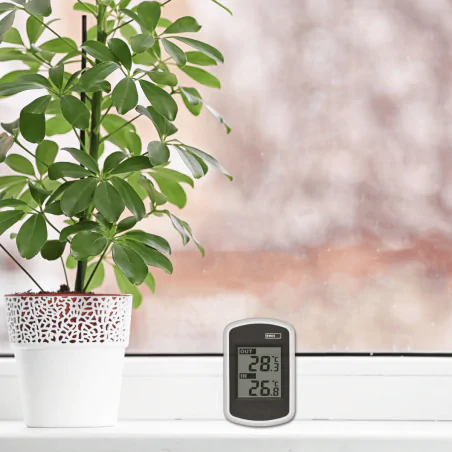 Termometry-i-stacje-pogodowe - termometr z wyświetlaczem i czujnikiem na baterie e0042 