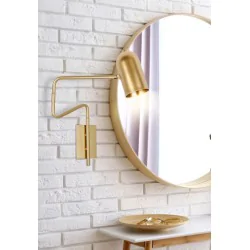 Kinkiety-do-salonu - złoty kinkiet - regulowany 1x15w gu10 hosti 21-75468 candellux 