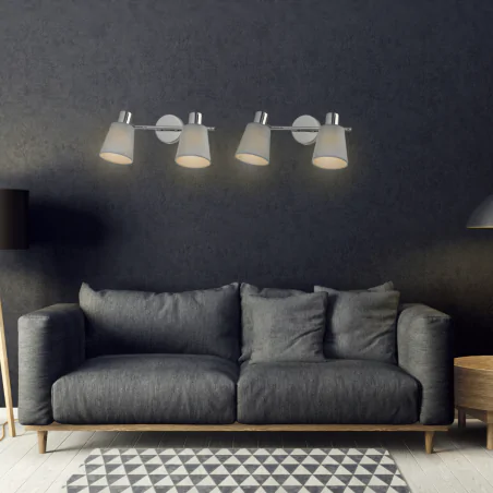 Kinkiety-do-salonu - kinkiet lampa ścienna podwójna chrom pin 92-70654 candellux 