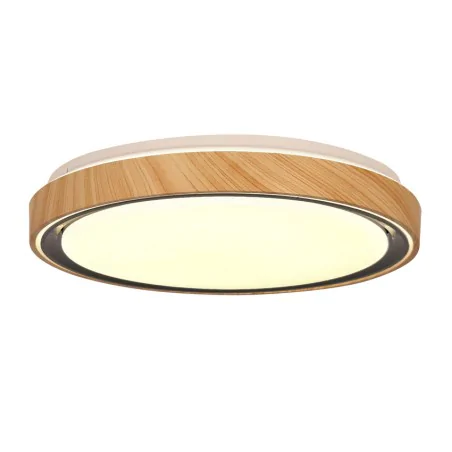 Plafony - plafon okrągły sufitowy drewniany 3 barwy światła 24w aflo 14-33932 candellux 