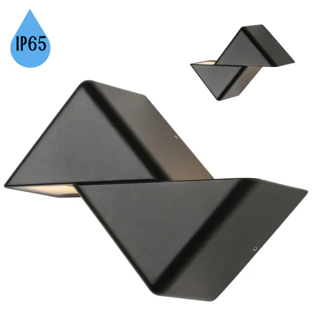 Kinkiety-ogrodowe - lampa ścienna ogrodowa kinkiet elewacyjny czarny dracena 22-32218 candellux 