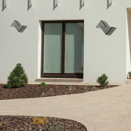 Kinkiety-ogrodowe - lampa ścienna ogrodowa kinkiet elewacyjny czarny dracena 22-32218 candellux 