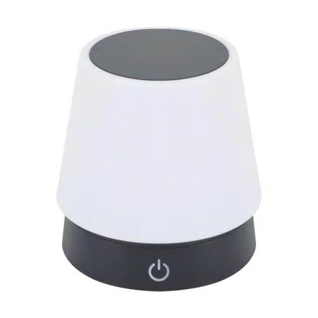 Lampki-nocne - lampka stołowa led czarna z teleskopową nóżką smart 04632 ideus 