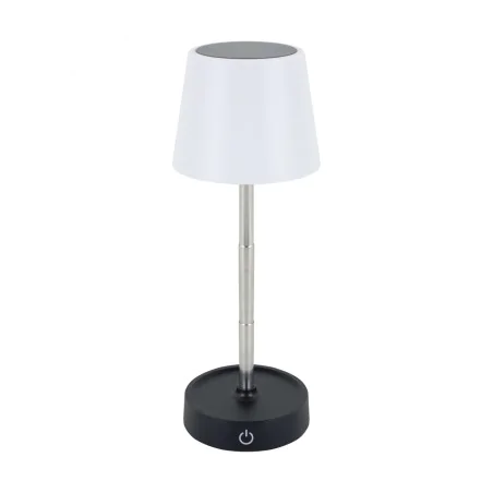Lampki-nocne - lampka stołowa led czarna z teleskopową nóżką smart 04632 ideus 