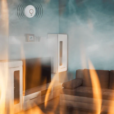 Czujniki-dymu - czujnik dymu na baterie z sygnalizacją optyczną i akustyczną p56500 emos 