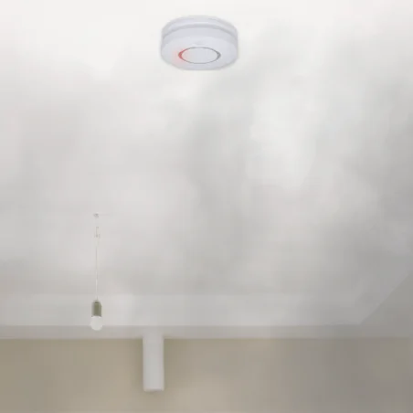 Czujniki-dymu - czujnik dymu wykrywacz pożaru zasilany sieciowo p56502 emos 