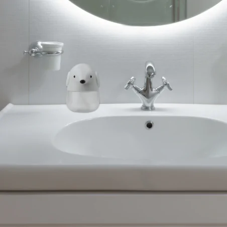 Oswietlenie-do-pokoju-dzieciecego - dozownik na mydło w płynie dla dzieci szary słonik interblue 