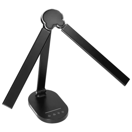 Lampki-biurkowe - lampka na biurko led z funkcją oświetlenia nocnego czarna z usb ergo dl-17/b virone 
