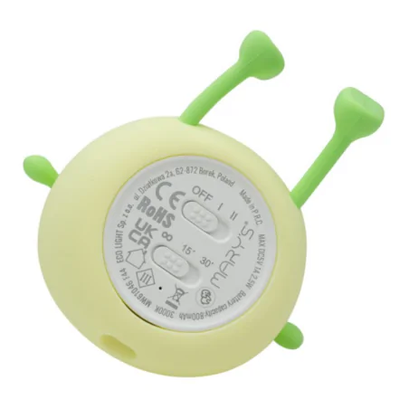 Oswietlenie-do-pokoju-dzieciecego - lampka nocna led dla dziecka ciepłe światło mango silikonowa interblue 