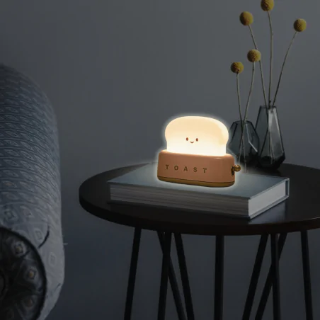 Oswietlenie-do-pokoju-dzieciecego - lampka nocna led dla dzieci różowy toster dla dziewczynki interblue 