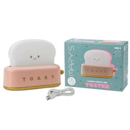 Oswietlenie-do-pokoju-dzieciecego - lampka nocna led dla dzieci różowy toster dla dziewczynki interblue 