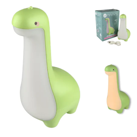 Oswietlenie-do-pokoju-dzieciecego - lampka nocna dziecięca led dinozaur prezent dla dziecka interblue 