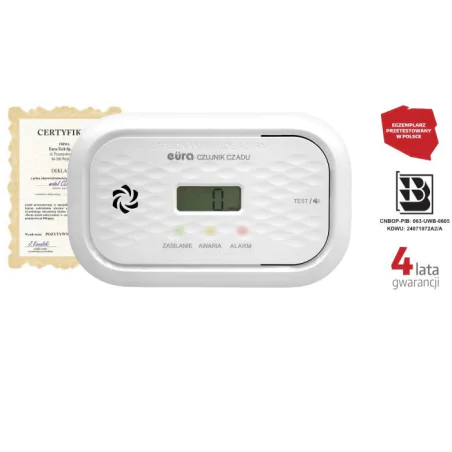 Czujniki-czadu - czujnik czadu na baterie czujka tlenku węgla do domu a21a455 eura 