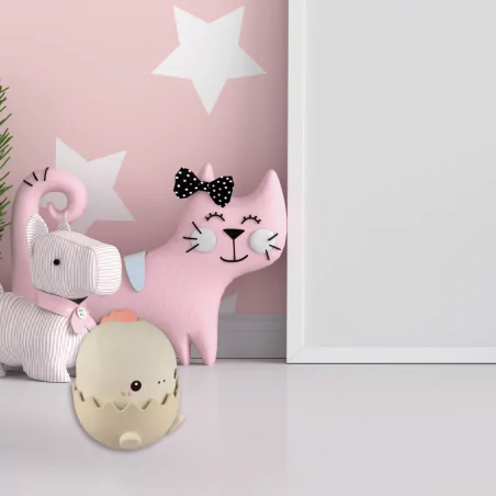 Oswietlenie-do-pokoju-dzieciecego - lampka nocna dla dziecka baby dino różowy prezent na baby shower interblue 